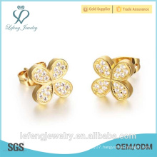 2016 Christmas gift fancy stud earring elegant gold earring stud